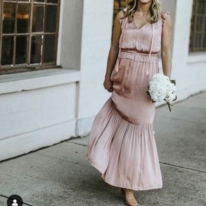 Banana Republic satin maxi dress